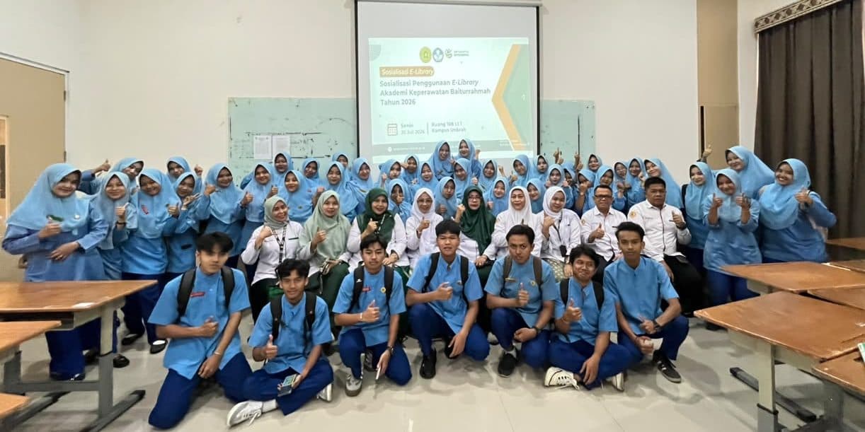 Akper Baiturrahmah Padang Selenggarakan Sosialisasi Penggunaan e-Library untuk Meningkatkan Literasi Digital Mahasiswa